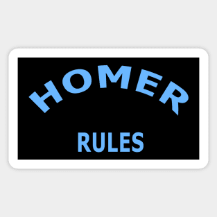 Homer Rules Sticker